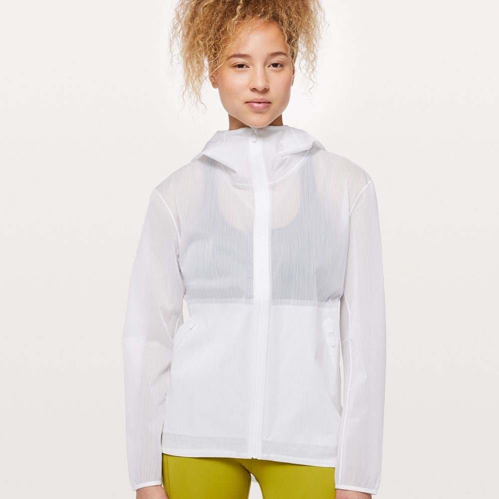 Lululemon Lightweight White/Translucent Jacket 🦢